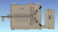 De geautomatiseerde Industriële Lente die tot Materiaal voor Diameter 616mm maken Draadrol
