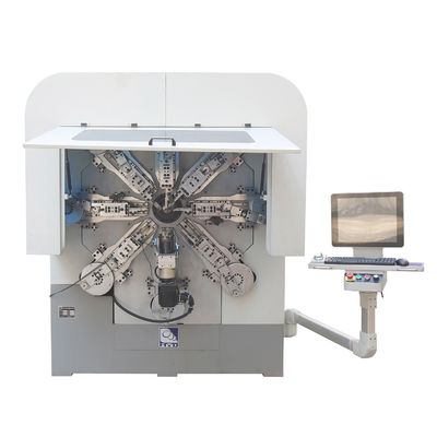 Camless 14 assen CNC-veer die oprolmachine met roterende draadvormer maakt