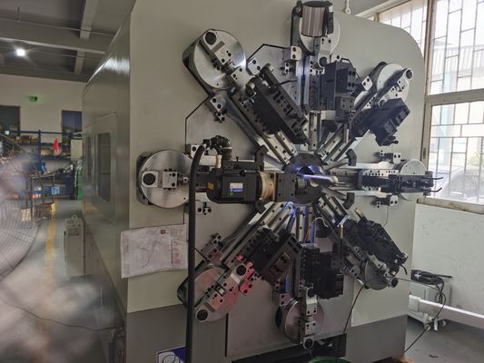 Camless 14 assen CNC-veer die oprolmachine met roterende draadvormer maakt
