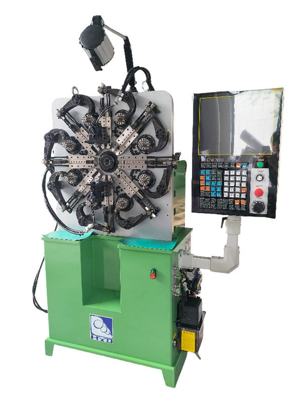 0.2-2.3mm Hoogprecisie CNC-veermachine HYD-20T-4A Vijfas met draadrotatie