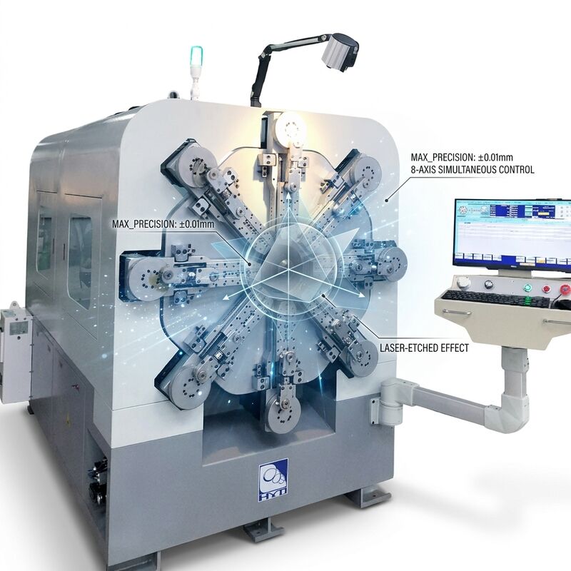 Hoge Nauwkeurigheid CNC Lente Making Machine Servomotorsystemen met één as